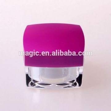 square cosmetic cream acrylic jar,50ml acrylic cream jar,packaging bottles cream jars plastic,