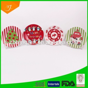 Ceramic Plate With Christmas Design,Wholesale Ceramic Plate For Christmas Gift