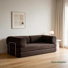 Convertible Sofa Bed with Corduroy Upholstery