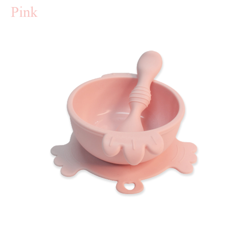 Children tableware baby feeding silicone baby bowl