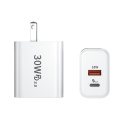 30w white usb quick charger PD phone charger