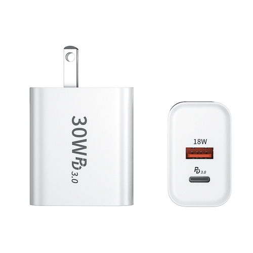 30W White USB Charger Quick PD เครื่องชาร์จโทรศัพท์