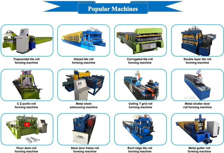 Metal steel door frame roll forming machine