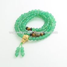 Natural Green Agate Necklace&Bracelet Fashion Gemstone Jewelry 2015