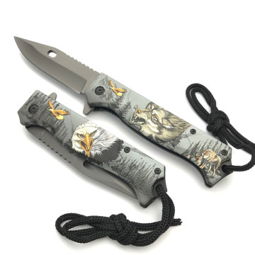 Stainless Steel Metal Folding Pocket Hunting knife