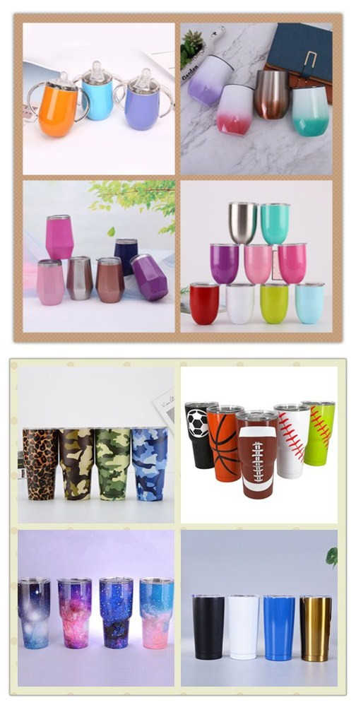 Fashionable Custom 600 ml Stainless Steel Double Wall Insulated Vacuum Coffee Tumbler Beer Cups with Straw