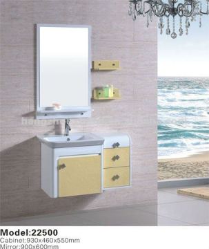 Modern Concise Wall Mounting PVC bathroom cabinet