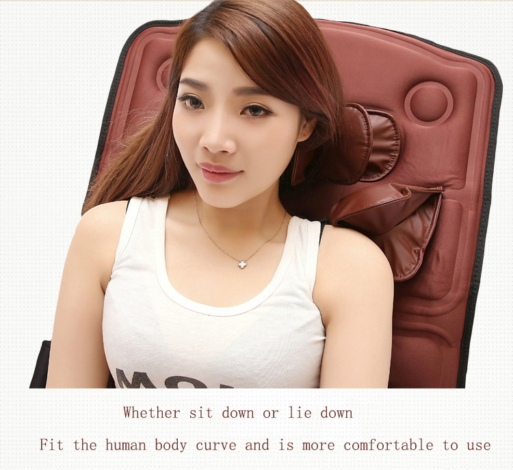 heating vibrating airbags massage mattress with magnets