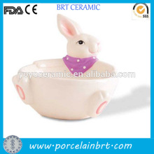 ceramic bowl easter bunny decoration