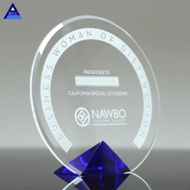 Block Black for Personalized Plaques Awards Crushed Clear Crystal Diamond Trophy Crystal