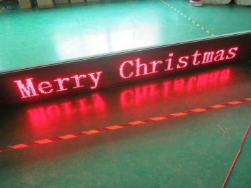 single red p10 led module merry christmas led sign outdoor led moving sign