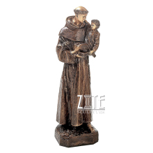 Famous catholic statue bronze religious saint anthony sculpture