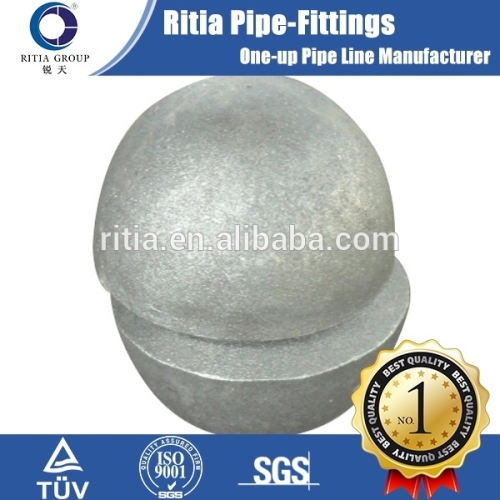 galvanized pipe fitting butt welded cap