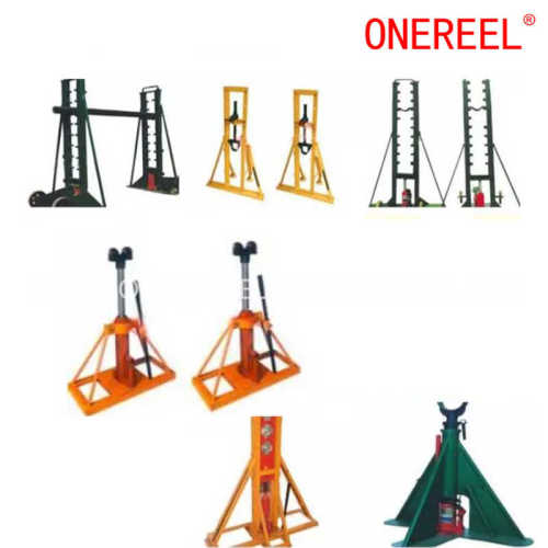 Simple Large Capacity Hydraulic Conductor Reel Stands