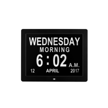Dutch User Manual for High Quality 12" Inch Digital Calendar Day Clock with Dementia Alarm Clock