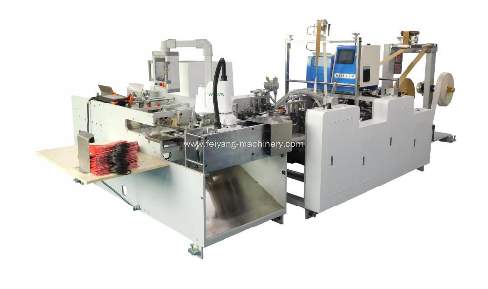 Full Auto Paper Twisted Handle Attaching Machine