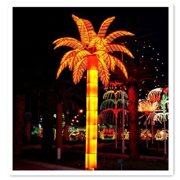 Holiday Outdoor Lighted Palm Tree LED Decorations