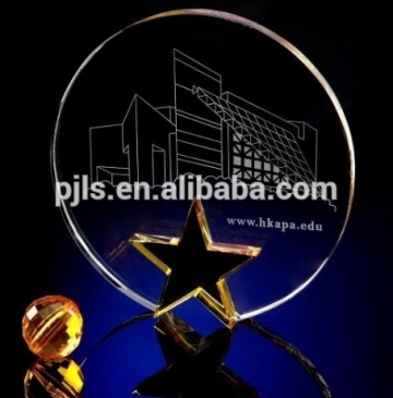 star crystal trophy glass trophy crystal glass award