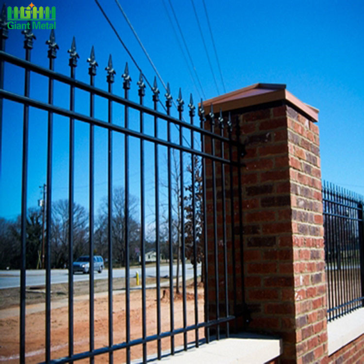 Spear Tops Forged Fence Ornamental Wrought Iron Fence