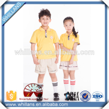 Sublimated school uniforms polo shirts and shorts suits