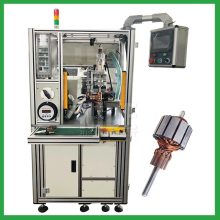 Automatic armature commutator spot welder hot staking machine
