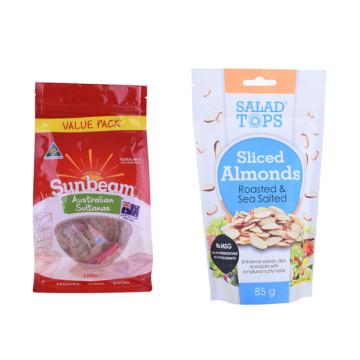 Stand Up Coconut Snack Packaging con cremallera