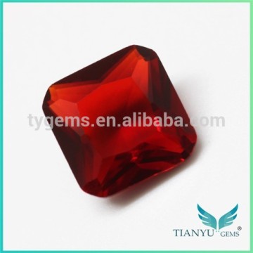 Tian Yu Gems Square Red Garnet Gemstone Names Glass Gem