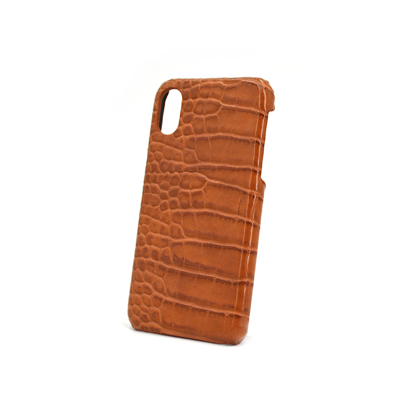 Etui de téléphone en cuir de crocodile super luxe de première couche