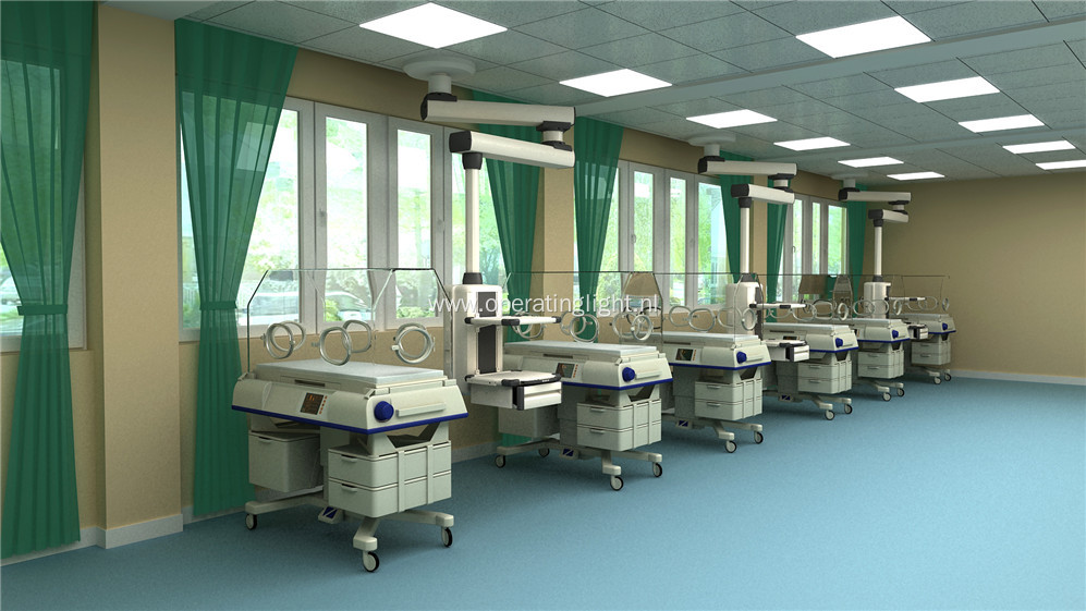 Pneumatic braking system NICU ICU medical pendants