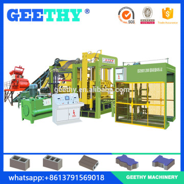 QT10-15 auto interlock fly ash block machine