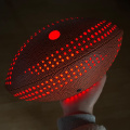 Leather best glow light up football glow in the dark