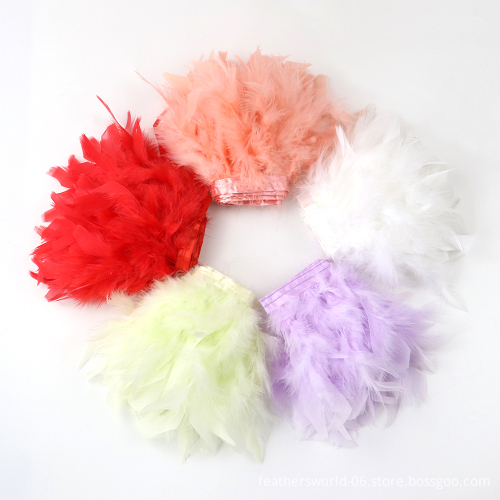 Wholesale Turkey Feather Trim Decorations: Bridal Stage Skirts, Clothing Accessories, and Fabrics