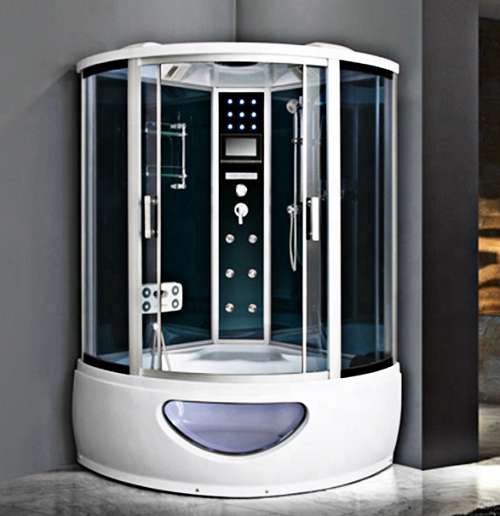 Essence Shower Door Shower Room with Indoor Corner Steam Sauna Room