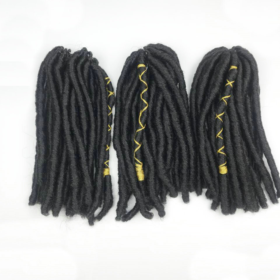 Hot Sale Crochet Braid Hair Small  Slim Twist Hair Bae LUNA Locs with colorful string