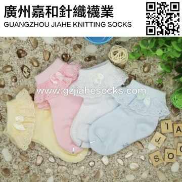 Custom Comfortable Lovely Lace Cotton Children Socks