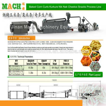 Cheese Curls Extruder Product Machine