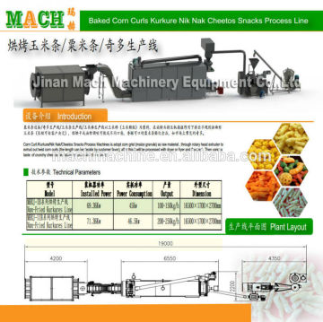 Hot Selling Corn Curls Snacks Machine