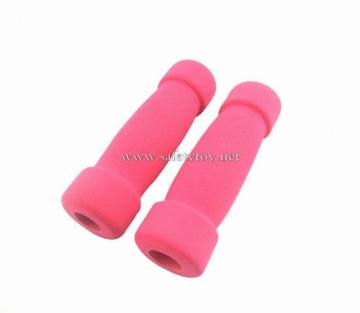 Grinding surface tubing foam handgrips