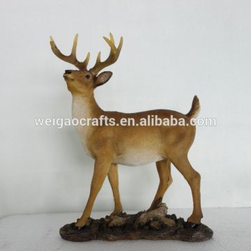 Lifelike resin deer statue