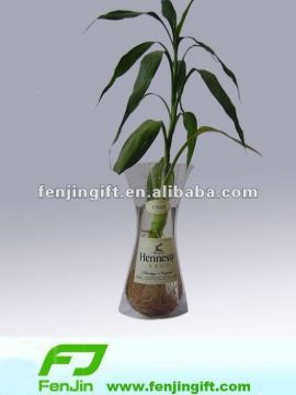 PA PE transparent foldable pvc vase