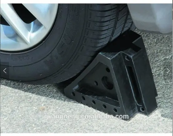 Black Rubber Wedge, Car Rubber Wedge, Rubber Block, Rubber Stopper, Wheel Chock Rubber Stopper