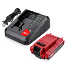 20V Lithium Ion Rechargeable Battery Set with Charger for Porter Cable Tools