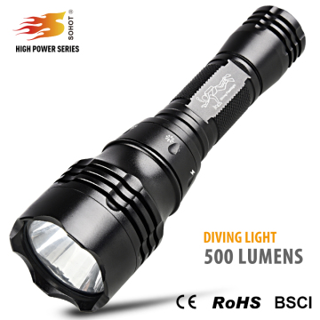 10w T6 rechargeable Diving led flashlight led diving torch