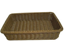 Eco-friendly Poly Wicker Laundry Basket By Handmade With Handle