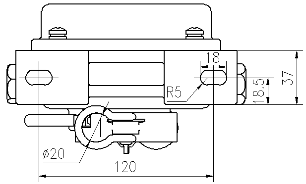 Figure 2 Installation size