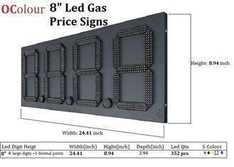 High Resolution Rental Fuel Price Signs  / LED Advertising