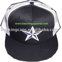 flat peak mesh trucker style cap hat caps hats