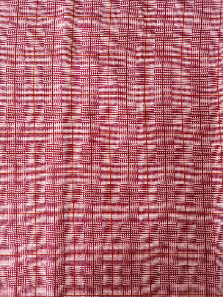 Check Design Rayon Twill 3024S Printing Woven Fabric