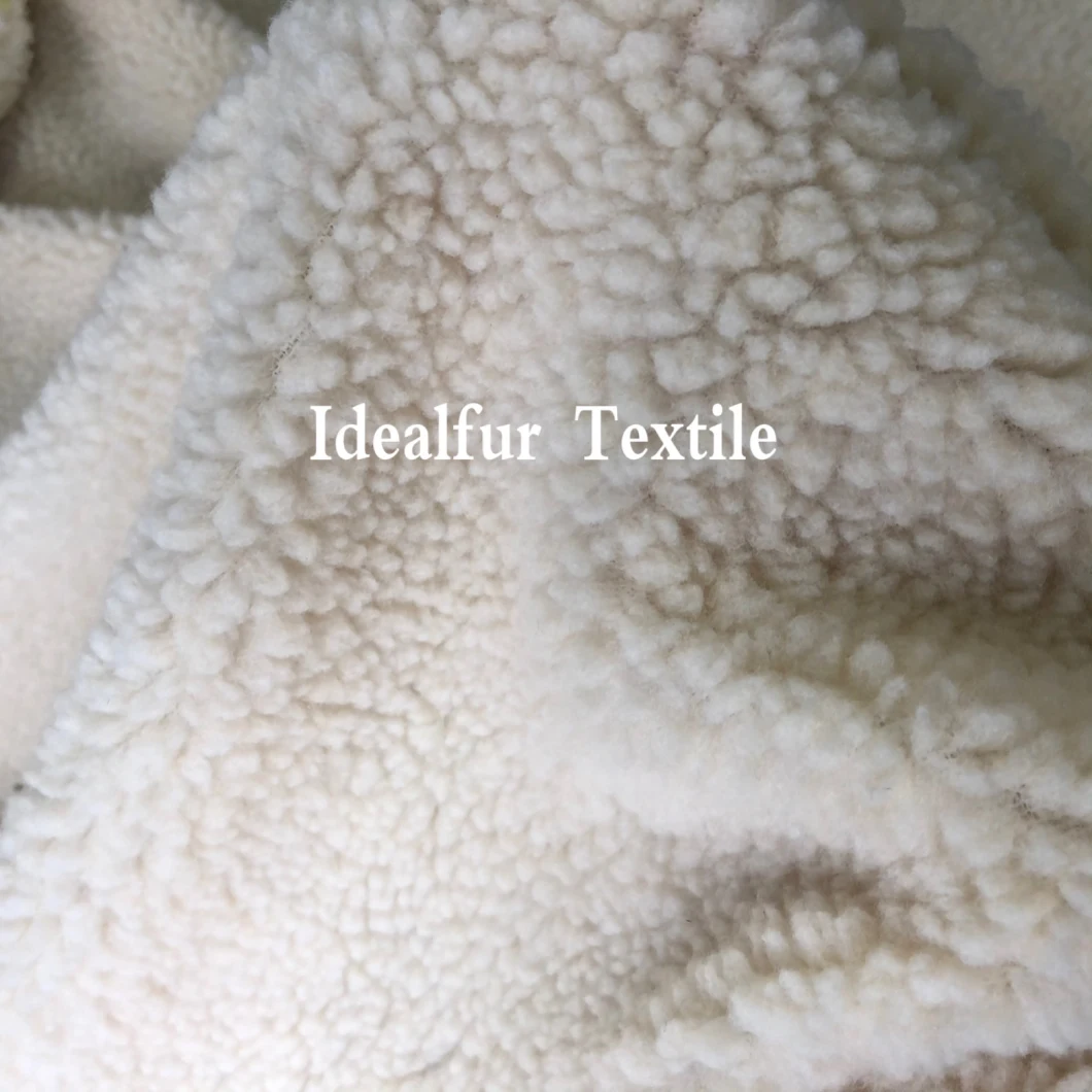 Solid Color Short Pile Granule Imitation Wool Fur