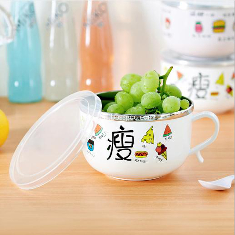 with cover insulation bowl tableware